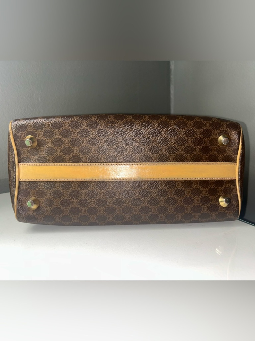 Vintage Celine Macadam Mini Boston Bag - Picture 12 of 15